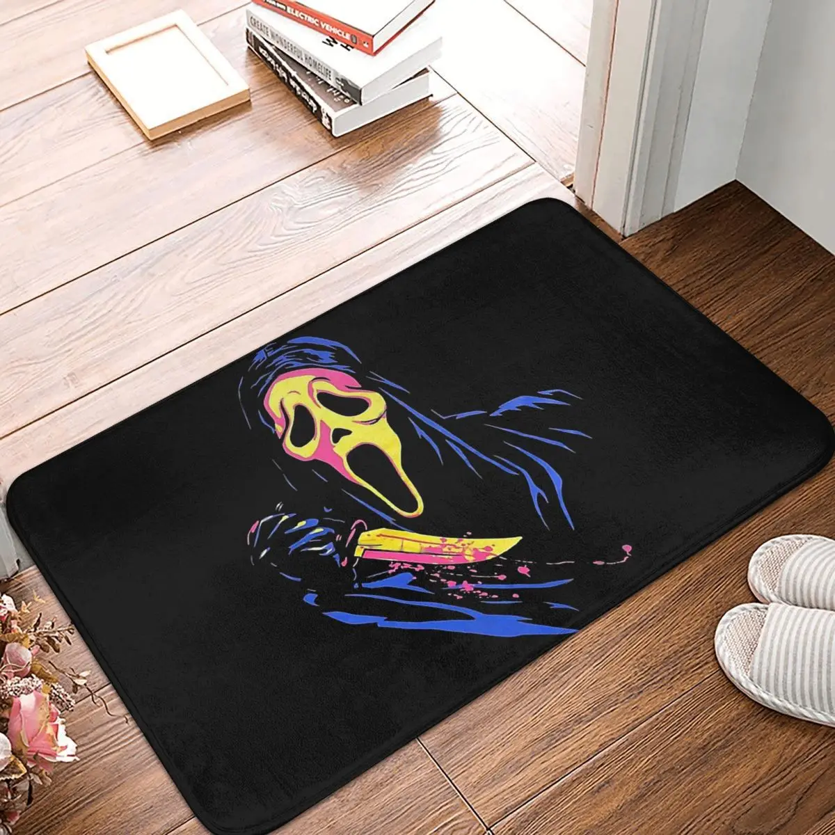 

Scary Movie Fear Anti-Slip Doormat Kitchen Mat Color Hallway Carpet Welcome Rug Home Decorative