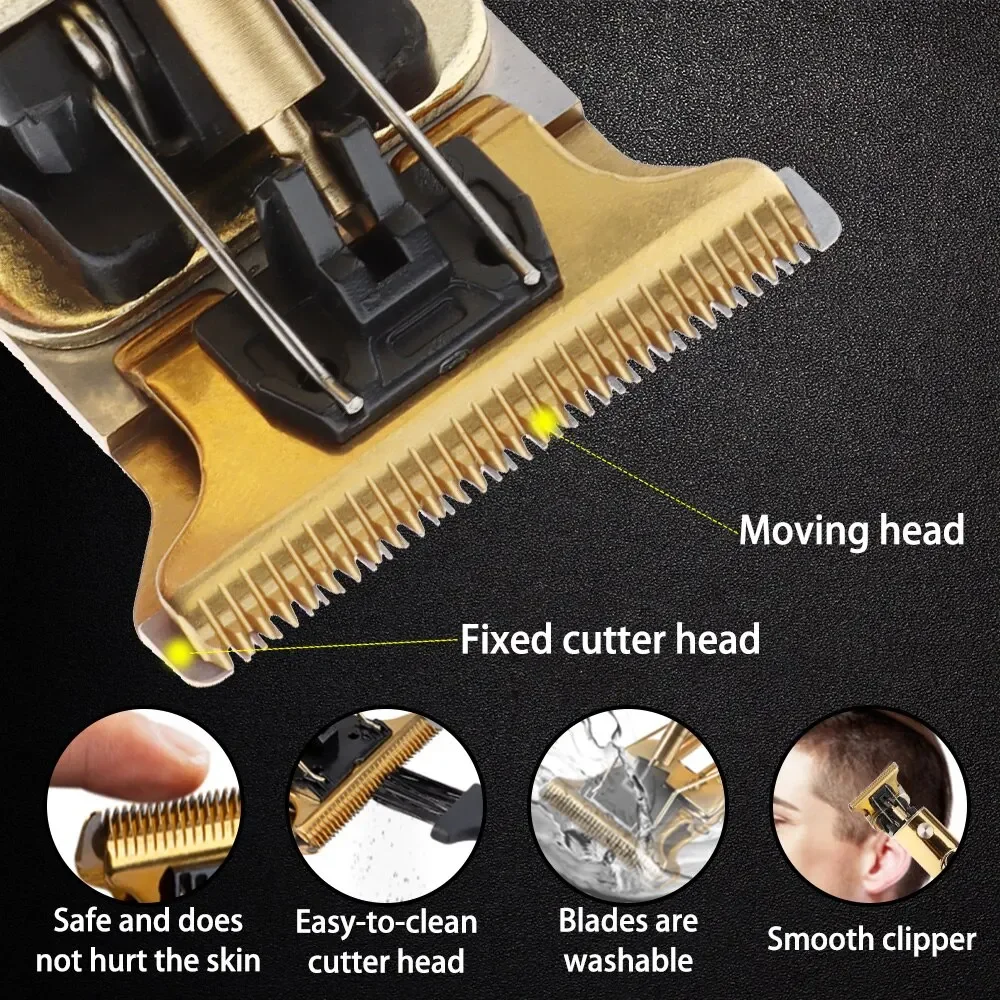 Машинка для стрижки волос T9 Мужская профессиональная мощная винтажная машинка