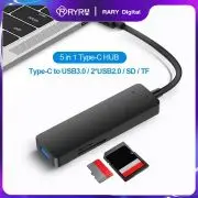 

RYRA Type C HUB High Speed USB 3.0 HUB Splitter Card Reader Multiport With SD TF Ports For Macbook Computer Accessories HUB USB