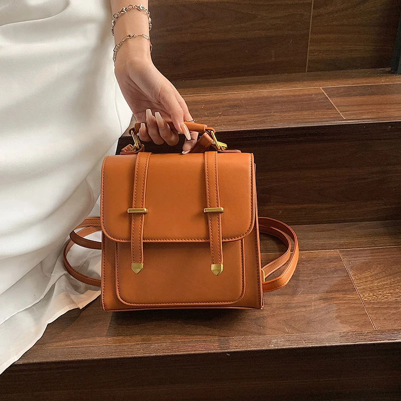 

MOODS женские модные рюкзаки 2023 роскошные дизайнерские сумки винтажные однотонные Рюкзаки Женские сумки через плечо Mochila