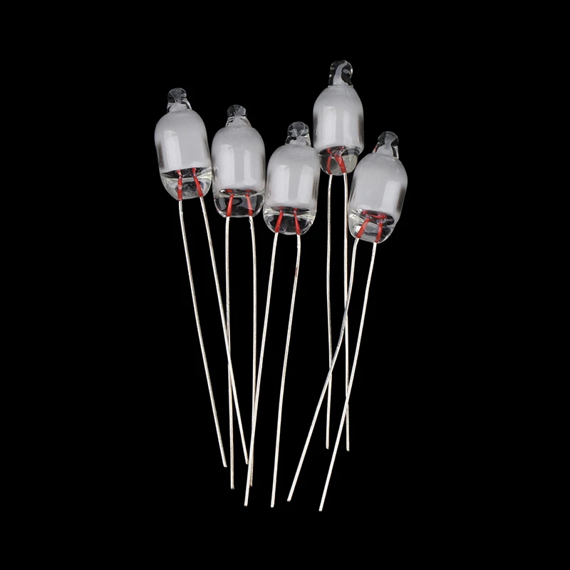 

20Pcs 6X13mm F6mm Neon Indicator Light Blue Signs Azul Neon Bulb Lamp Glow 2 Copper Wire NE-2 Blue Neon Indicator Bulb