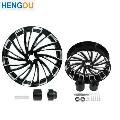 

Motorcycle 21" Front Wheel & 18'' Rear Wheel Rim Hub For Harley Touring Road King Road Glide Street Glide 2008-2022 18 Non ABS