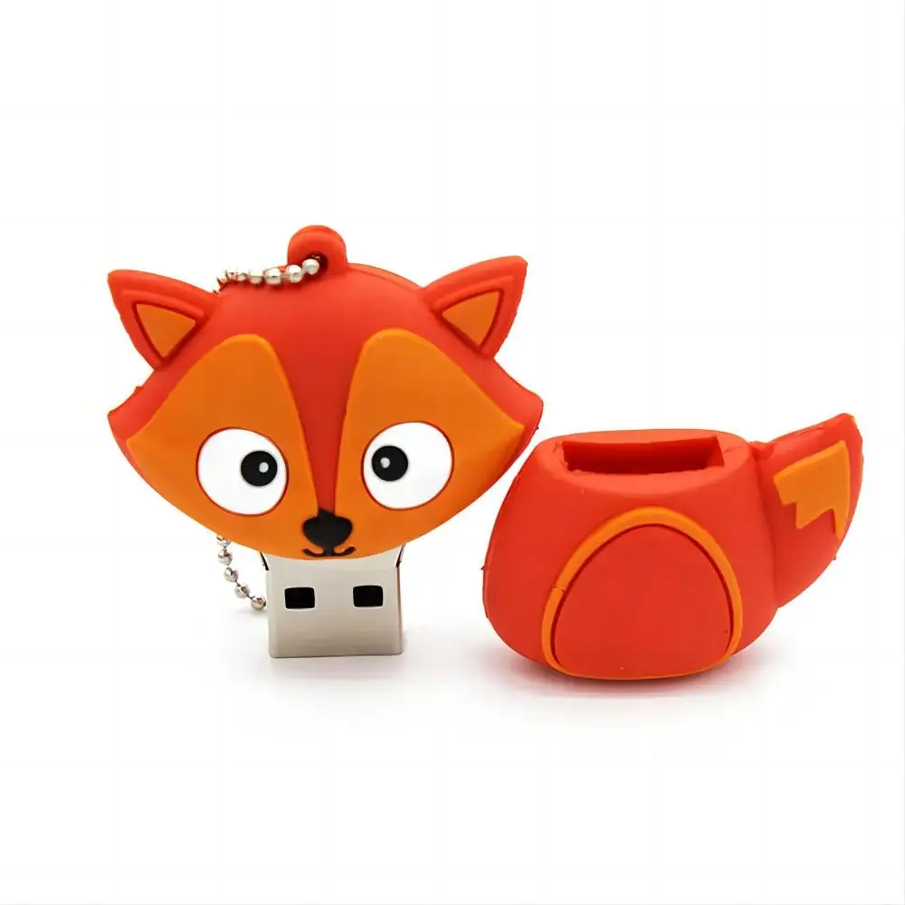 Водонепроницаемый USB флеш-накопитель в виде лисы 64 ГБ 32 16