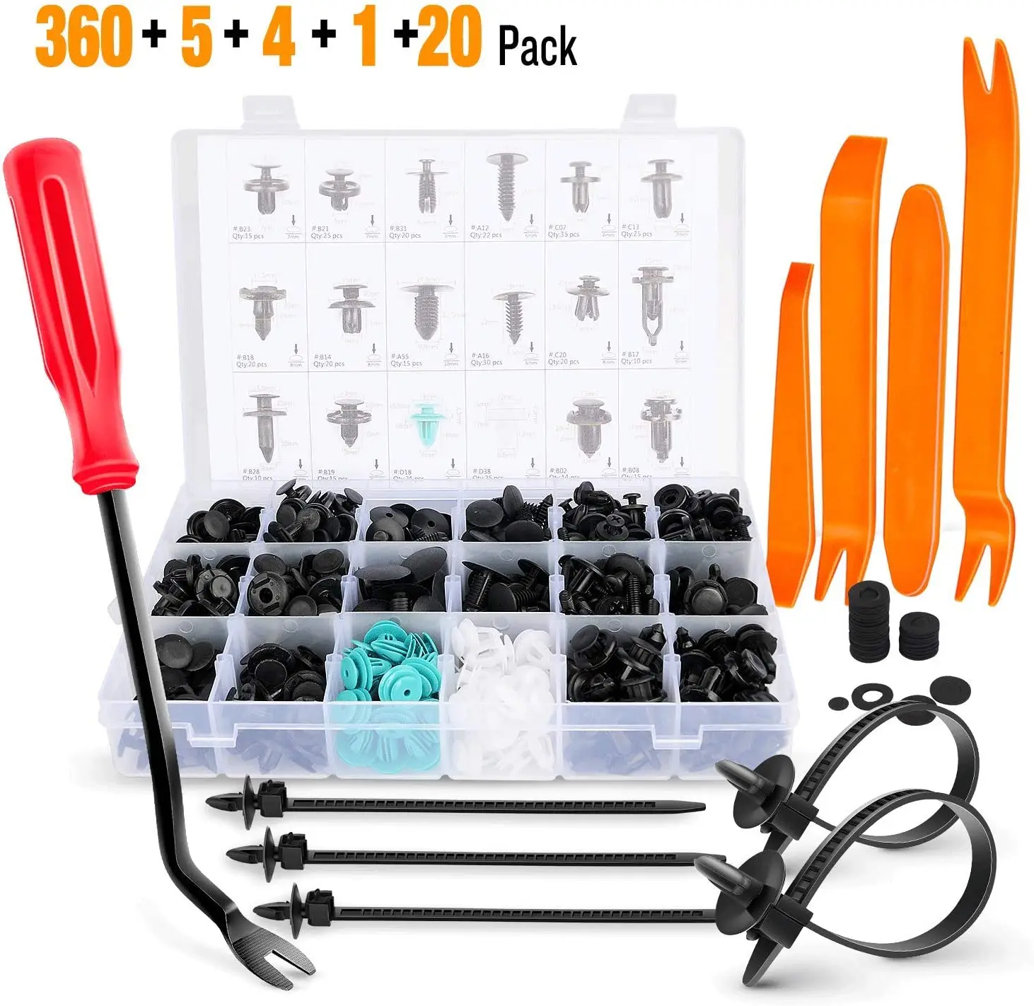 

360 шт., заклепки для крепления бампера