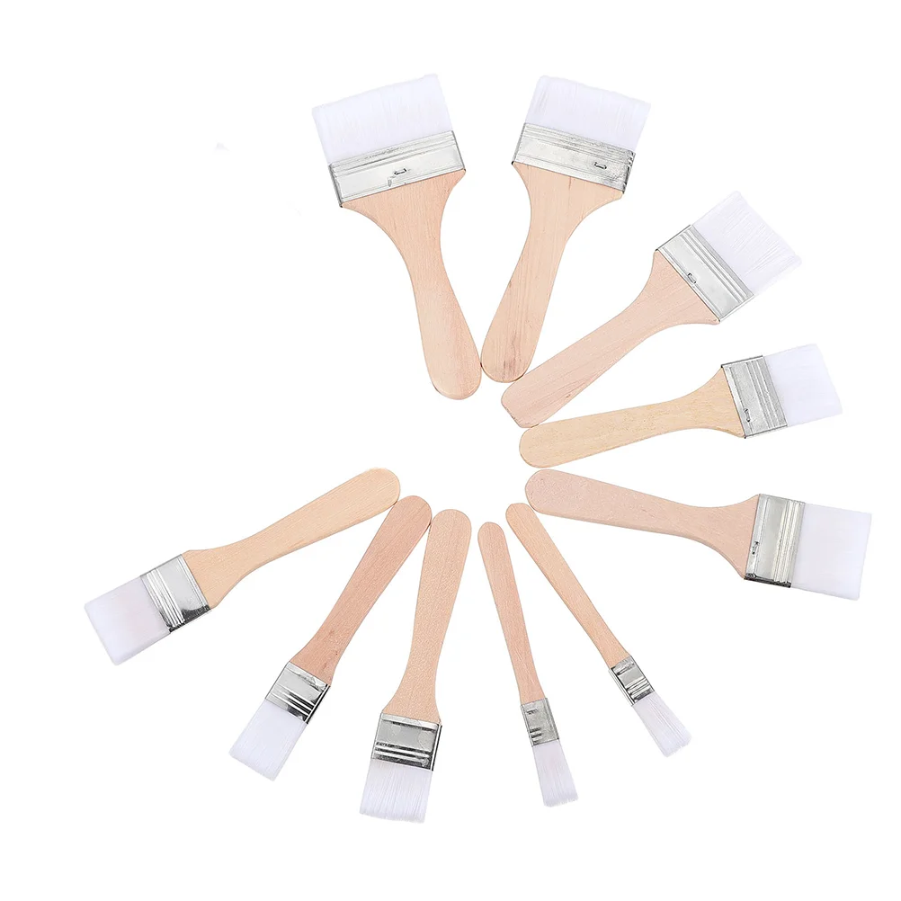 

10 Pcs Painting Brushe Suits Kids Stencil Brushes White Set Drawing Board Brush Brush The Brush Watercolor Brush