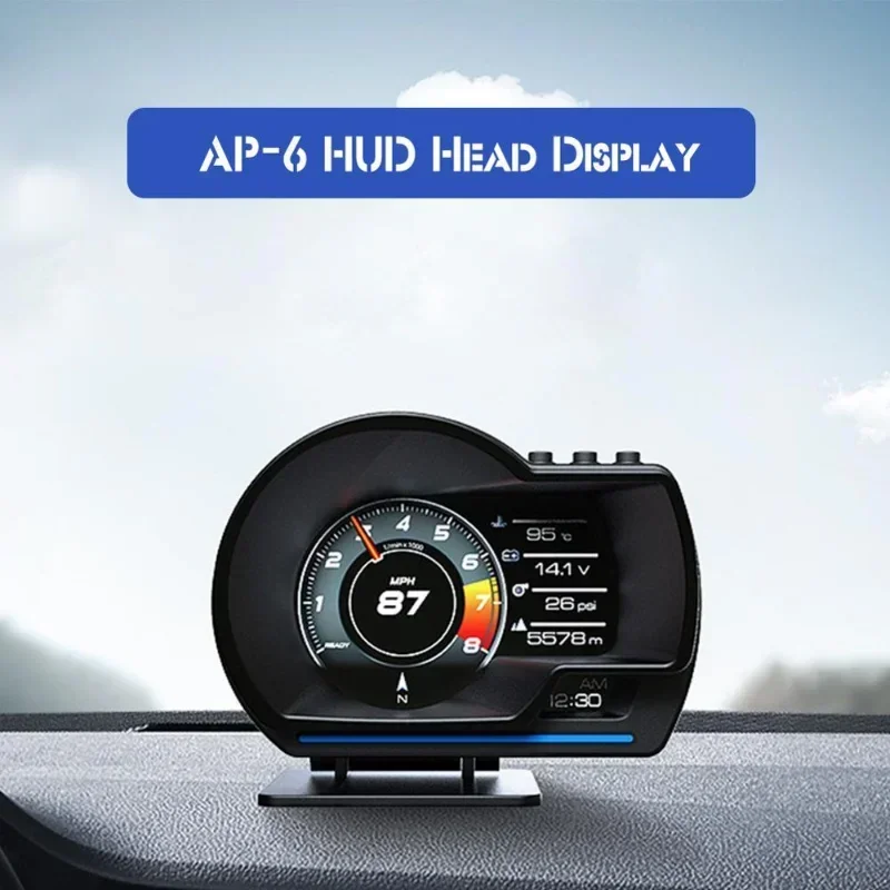 Универсальный автомобильный HUD OBD + GPS проекционный дисплей Спидометр