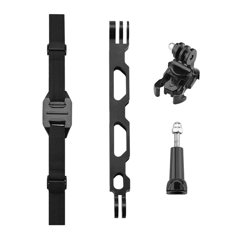 

Adjustable Bicycle Helmet Band With Headband Mounting Bracket Adapter For Gopro 10/9 For Osmo Action Or For Insta360