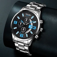 fashion mens silver watches luxury men stainless steel watch man business casual calendar quartz wristwatch clock %d1%87%d0%b0%d1%81%d1%8b %d0%bc%d1%83%d0%b6%d1%81%d0%ba%d0%b8%d0%b5