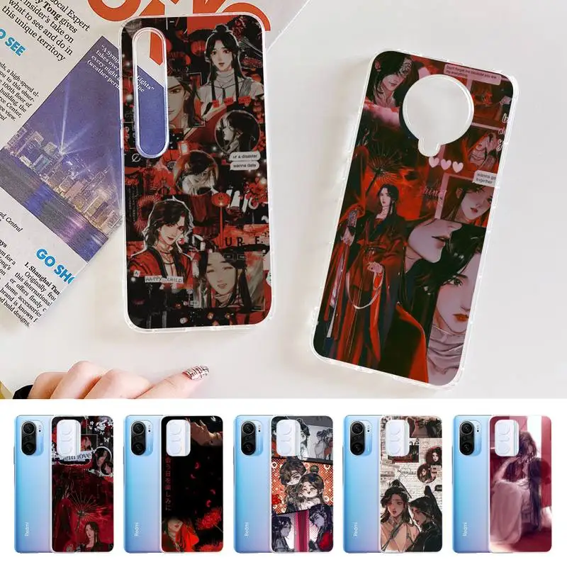 

Aesthetic Chinese style Tian Guan Ci Fu Phone Case for Samsung S21 A10 for Redmi Note 7 9 for Huawei P30Pro Honor 8X 10i cover