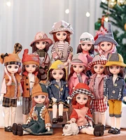 16 bjd dolls full set with fashion clothes soft wig head file body for girl toy gift 12 constellation series