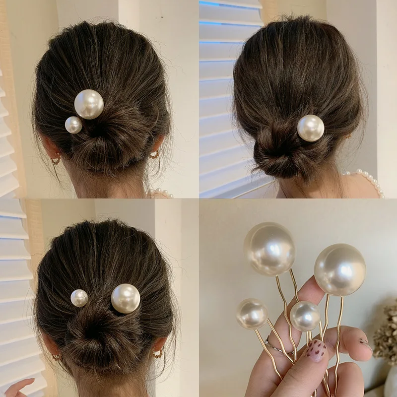 

Fashion Crystal Pearl Wedding Hair Pins Flower Bridal Hairpins Bridesmaid Hair Clips Hair Accessories Barrettes Hairwear Jewelry