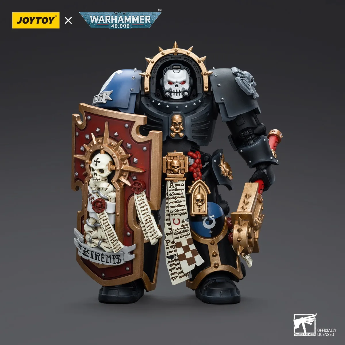 Фото Фигурки Joytoy Warhammer 1/18, ультрамарины Chaplain в терминаторе, модель броне, игрушка, подарки для мальчиков, 3,75 дюйма №1