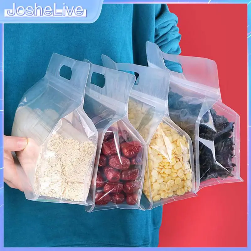 

Octagonal Sealed Packaging Bag Goods Storage Horizontal Handle Design Self Proclaimed And Self Reliant With Self-sealing Strip