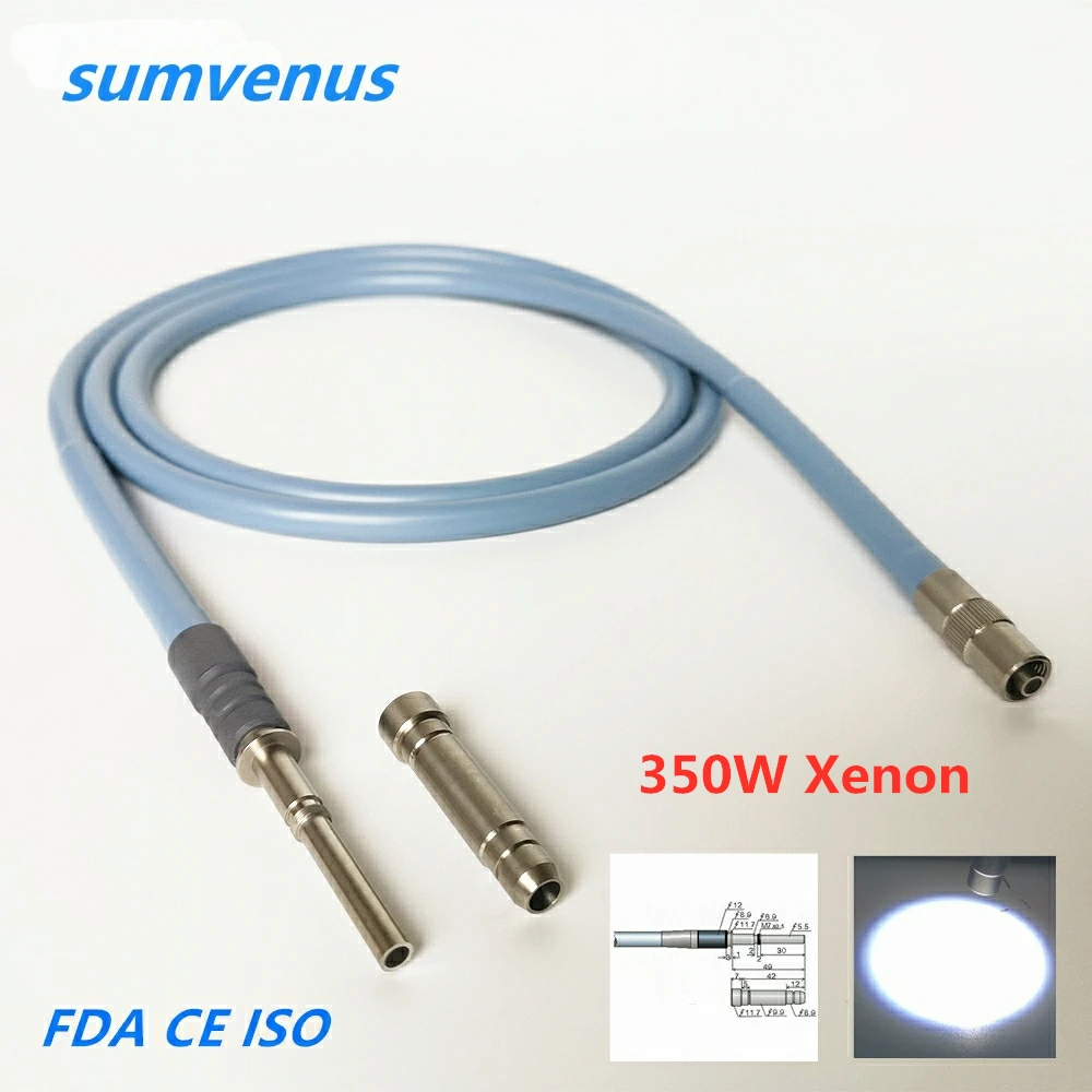 Medical Surgical Storz Φ4x2000mm 300W 350W Xenon Cold Light Source Endoscope Optical Fiber Cable 500℃  Temperature Resistance