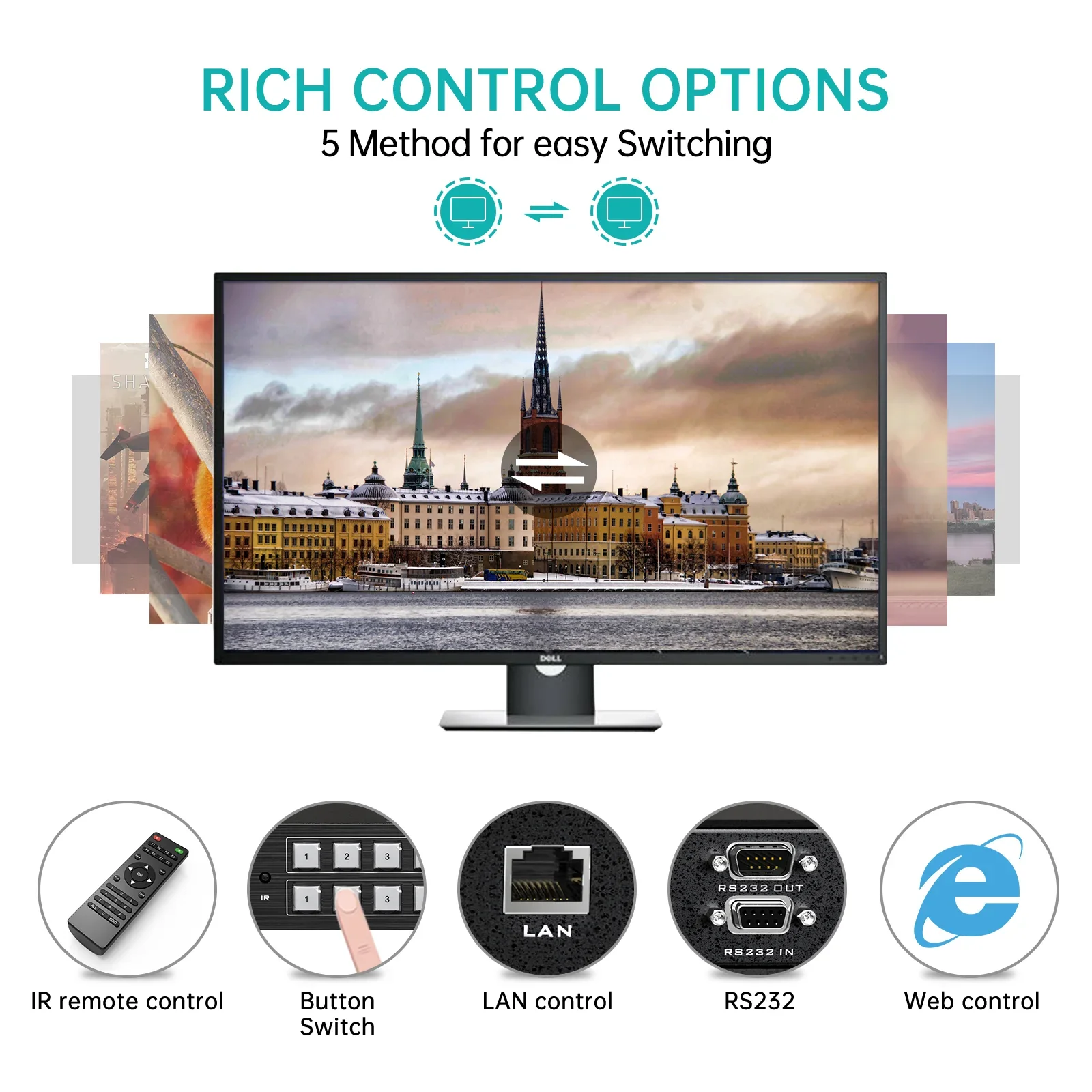 Матрица видео HDMI 4K 30 Гц 8x8 MT-ViKI Matrix Switcher разветвитель 4 входа выхода с веб-геймером
