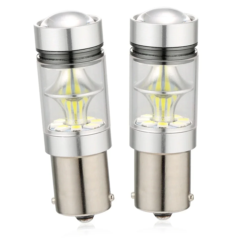 2 шт. 1156 BA15S P21W светодиодный Автомобильная задняя лампа стоп-светильник s Задняя лампа дневные ходовые сигнальные светильник автомобильный фонасветильник заднего хода поворот 100 Вт