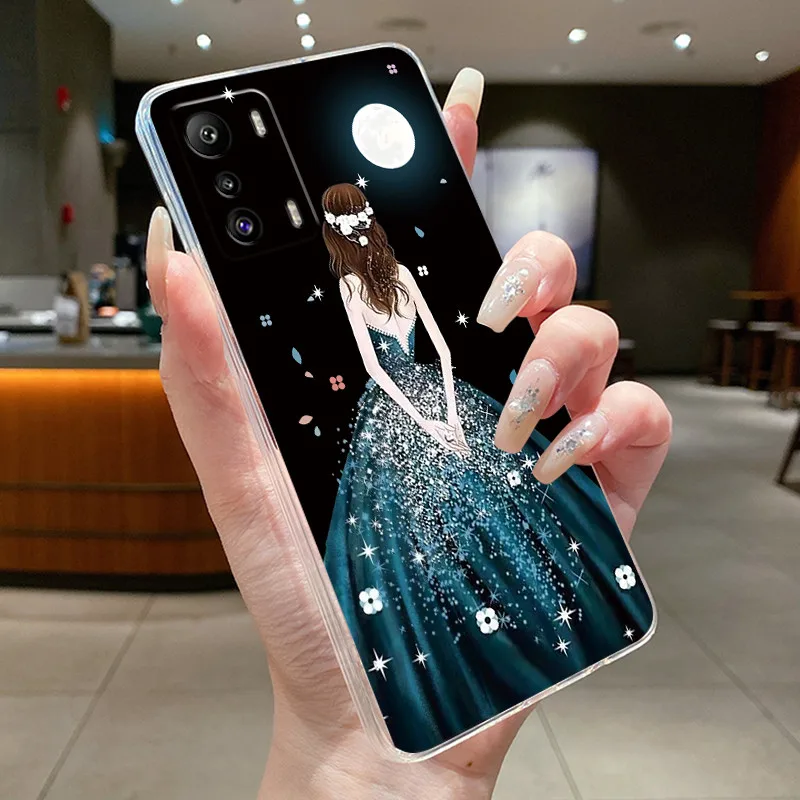 Фото Чехол для телефона Infinix Zero 5G X6815 X6815B Funda Coque, защитный чехол с бантом в виде бабочки, прозрачный мягкий силиконовый чехол из ТПУ, чехол Capa №5