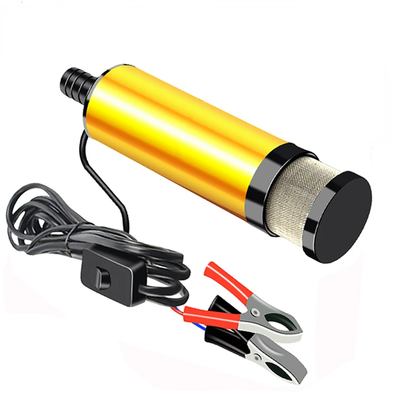 

38mm Oil Change for Pumping Diesel Oil Water Car 12V 24V Aluminum Alloy Shell 12L/min Fuel Transfer