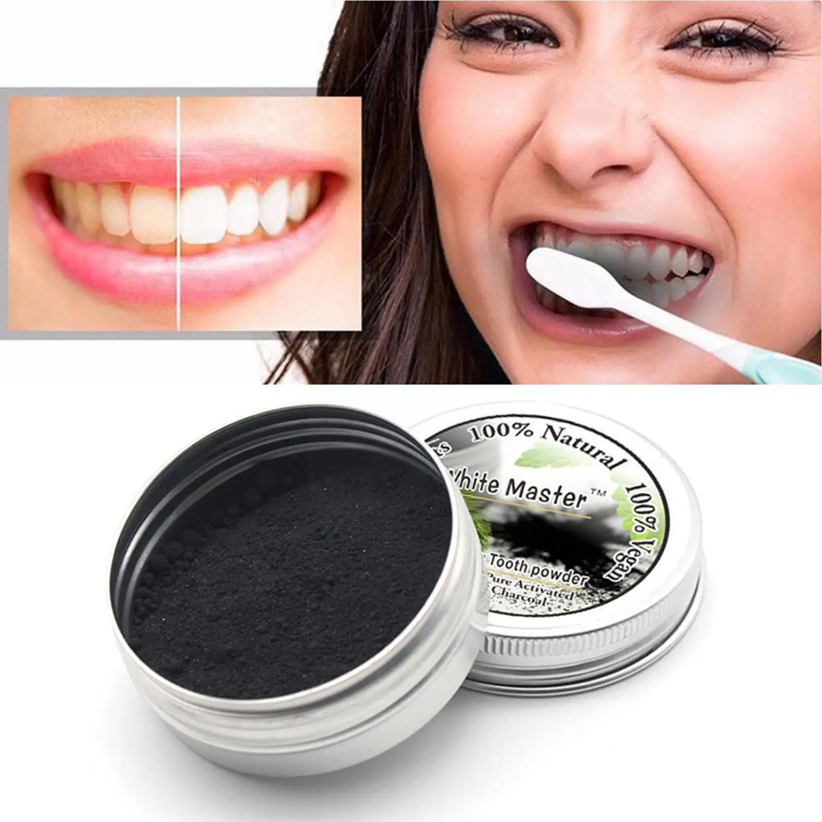 10g Tooth Whitening Powder Activated Bamboo Charcoal Powder Charcoal Removal Whitening New Tartar Teeth Stain Toothpaste Na X0E9