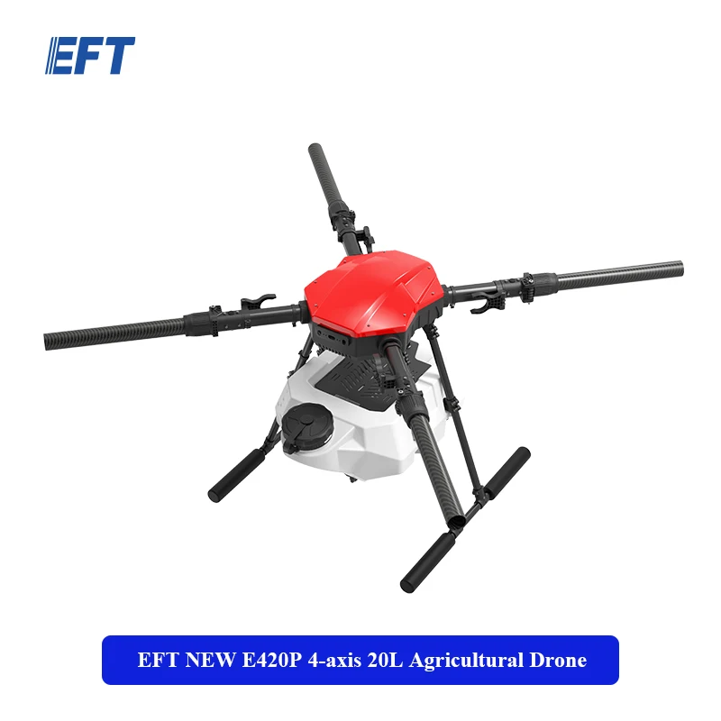 

New EFT E420P 4-axis 20L Agricultural Spraying Drone Frame 1462mm Wheelbase Multi-rotor Large Load X9 Plus Motor 14S 22000mah