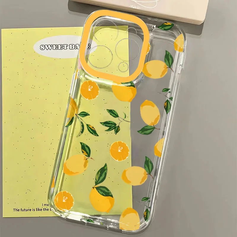 Прозрачный чехол для телефона Summer Fruit Lemon для Xiaomi Mi 14T Pro 14 13T 12 13 11 Lite 5G NE 12T POCO X6 X5 M6 F5 Pro X3 Мягкий чехол из ТПУ (art.: 3920ce652bdc8) - 3920ce652bdc8