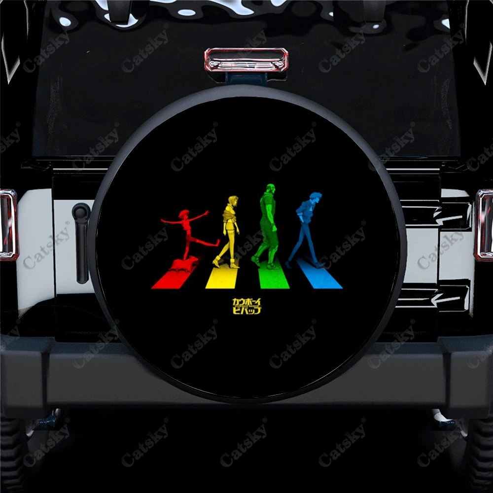 

Автомобильные аксессуары Cowboy Bebop, запасные шины, универсальный защитный рукав для шин на заказ, декоративный защитный рукав для кемпинга, внедорожника