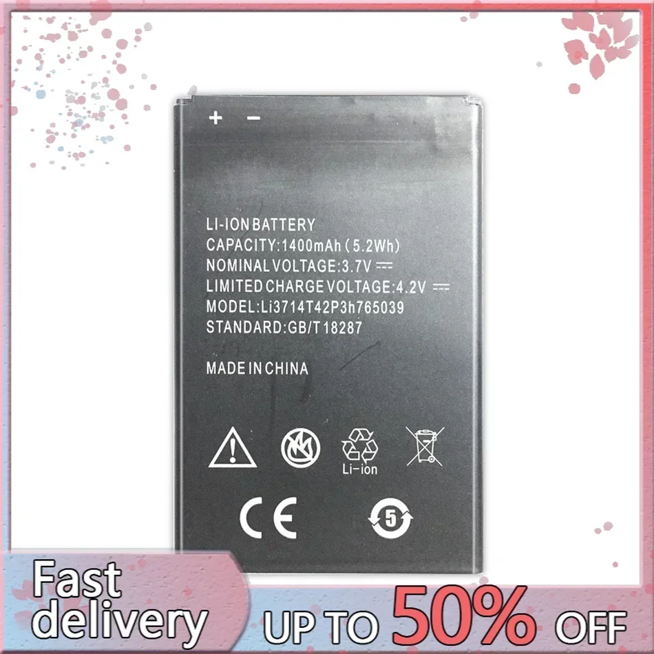 Мобильный аккумулятор Li3714T42P3h 765039 1400 мАч для ZTE Blade A3 T220 AF3 T221 A5 AF5 Сменные