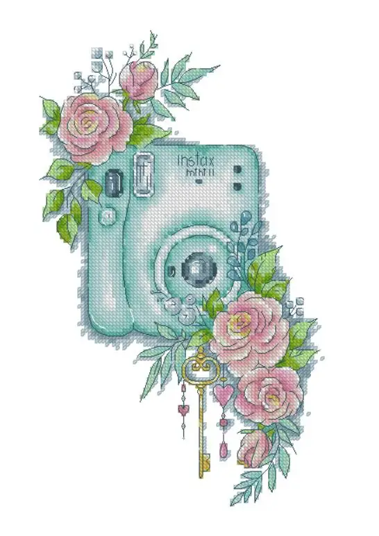 Вышивка крестиком 14CT Экологичная хлопчатобумажная фотокамера Huazhong 20129