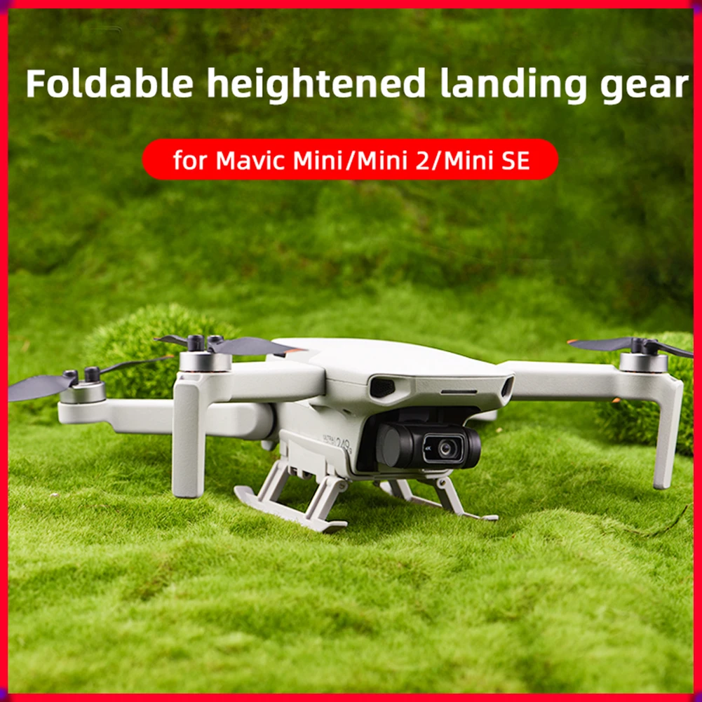 Купи Drone Foldable Landing Gear Extended Height Leg Support Protector Tripod Stand Skid For DJI Mini SE/Mini 2/Mavic Accessories за 1,324 рублей в магазине AliExpress