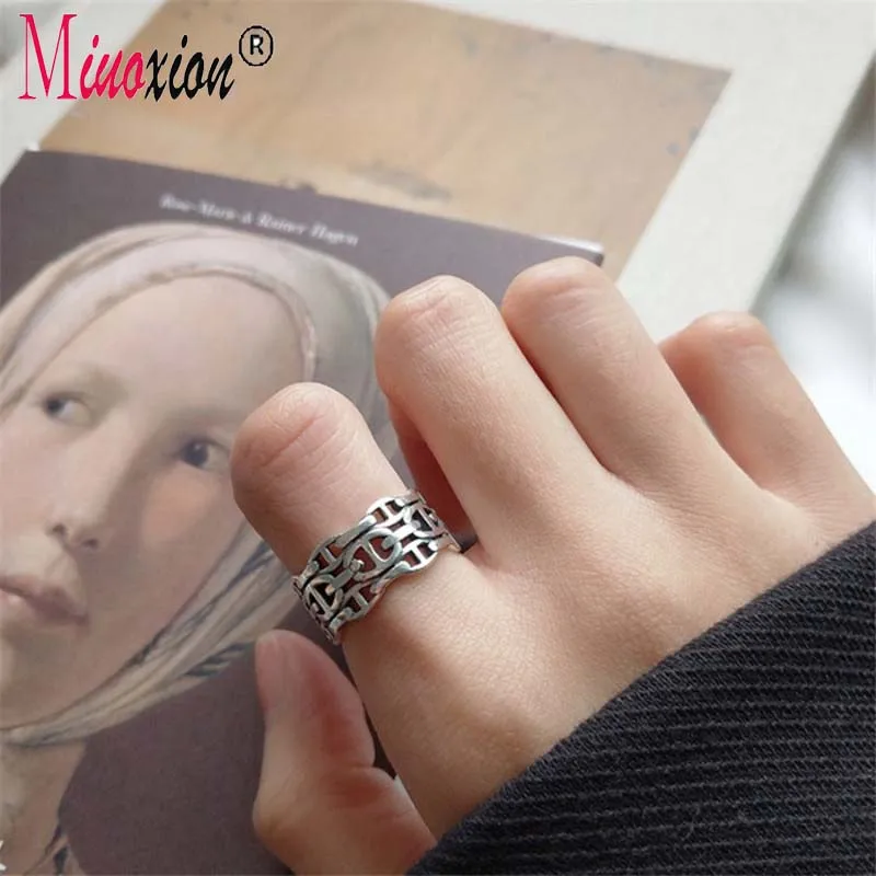 Miuoxion Ретро 925 штамп полый Свинья Нос кольцо индивидуальная Мода Панк вечерние Тия