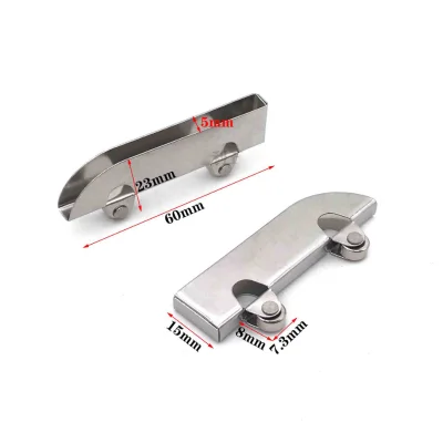 

4 шт. направляющая для раздвижных дверей 5 мм Стеклянная направляющая из нержавеющей стали направляющее колесо двойной нож зажим для колес роликовые направляющие аксессуары