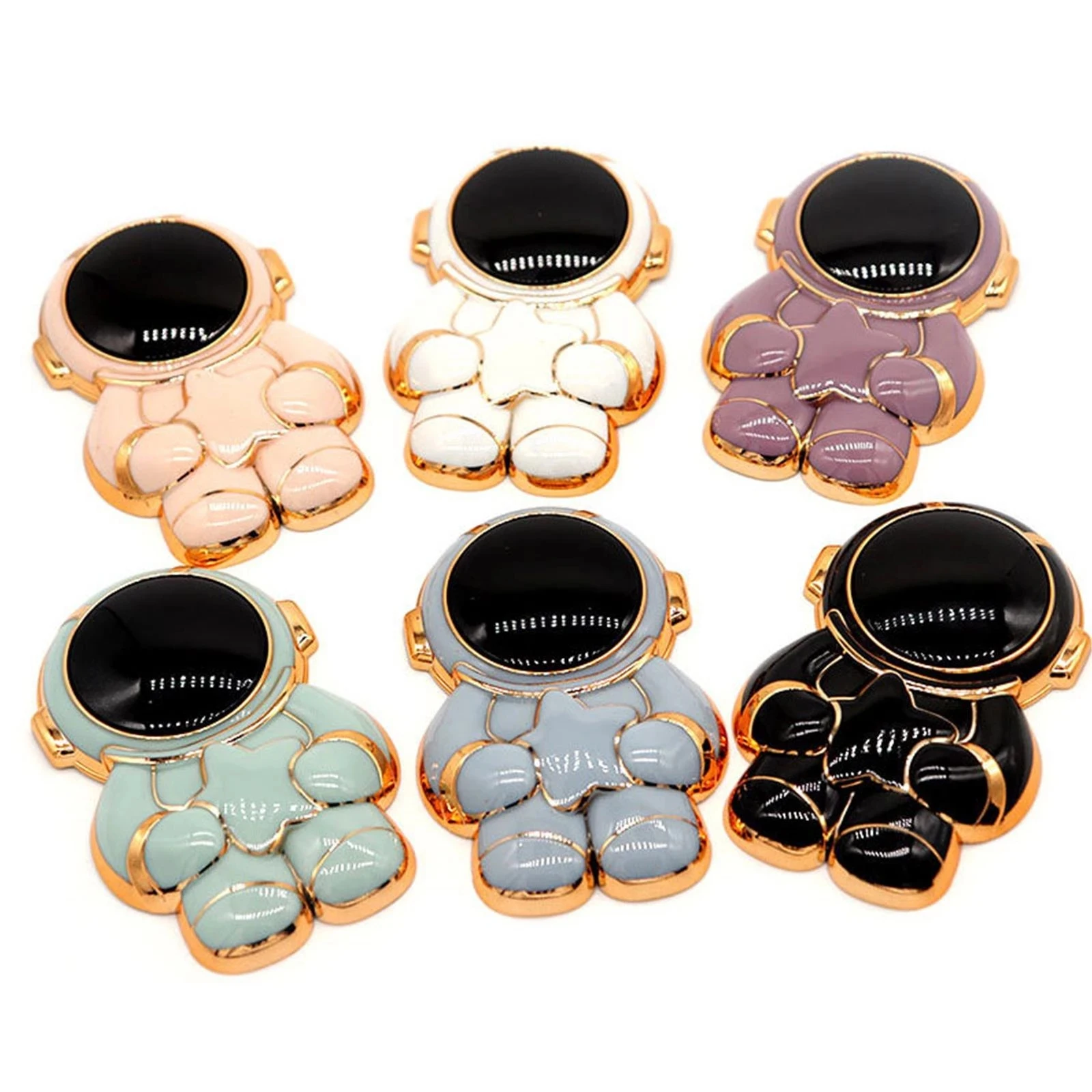 

Universal 6D Plating Astronaut Hidden Stand For Phone Stand Foldable Phone Mount Compatible With All Mobile Phones