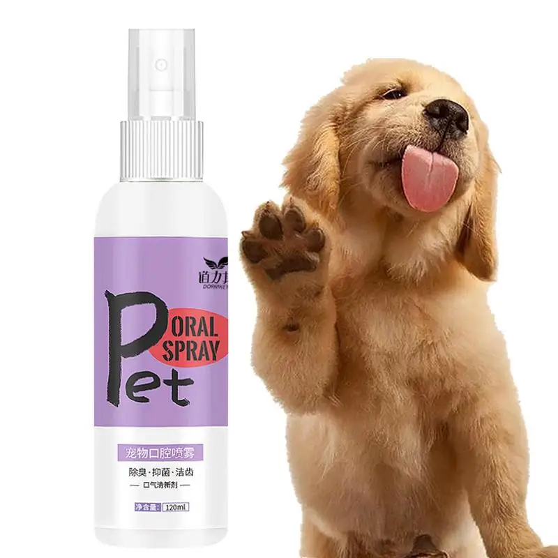 

Teeth Cleaning Spray For Dogs & Cats Cat Spray Eliminate Bad Breath Oral Care For Pets Pet Friendly Easy To Use Breath Fresher