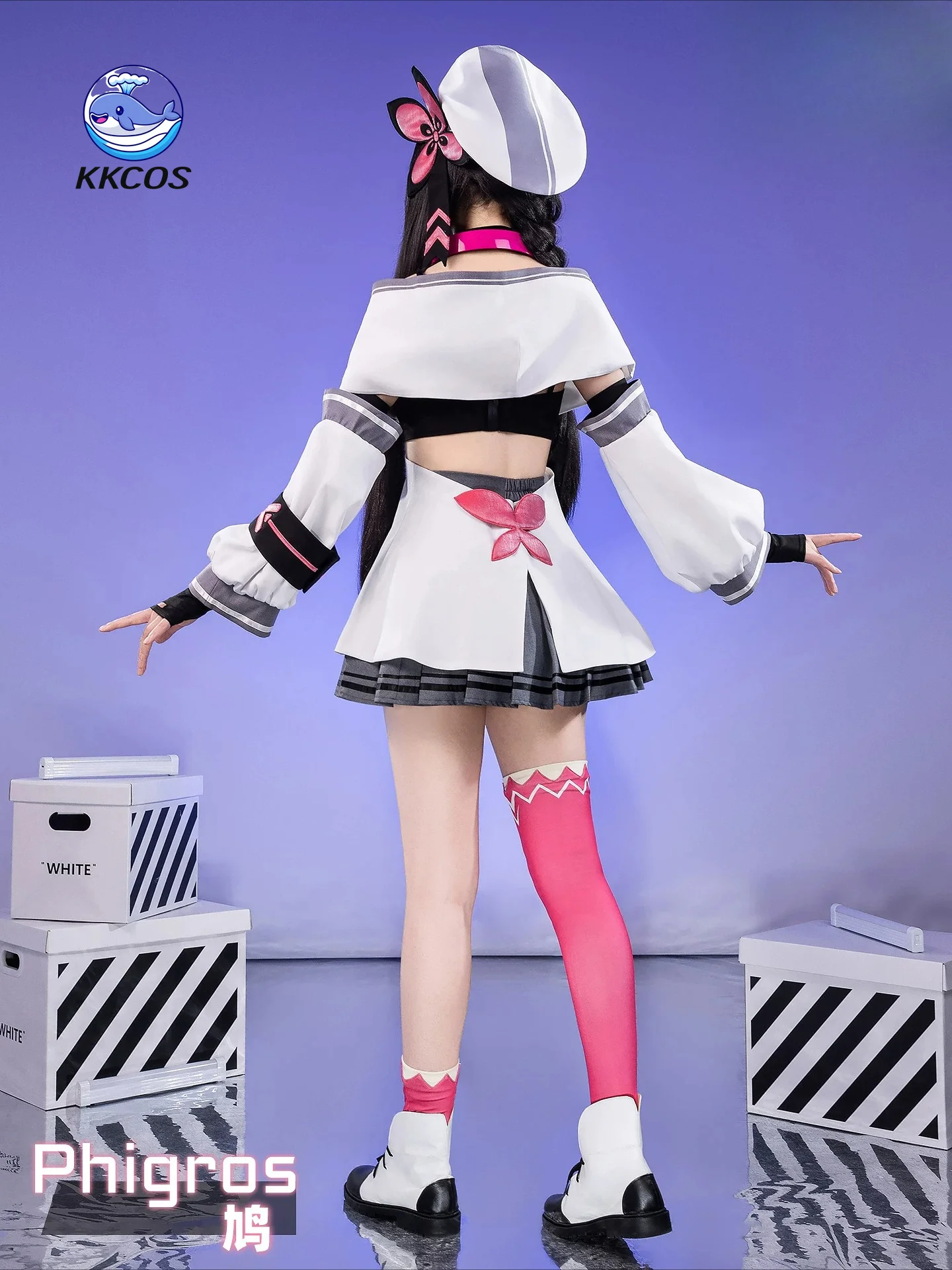 Фото Костюм для косплея Джокера из Phigros от KKCos, женское платье, наряд из аниме-ритм-игры, для Хэллоуина и Комик-Кона. №5