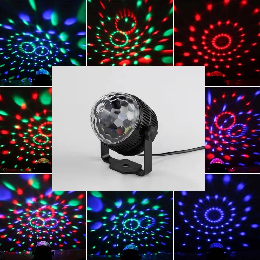 BINFU Home Car лампа диско-шар мини-DJ светильник для вечерние звуковая активация со
