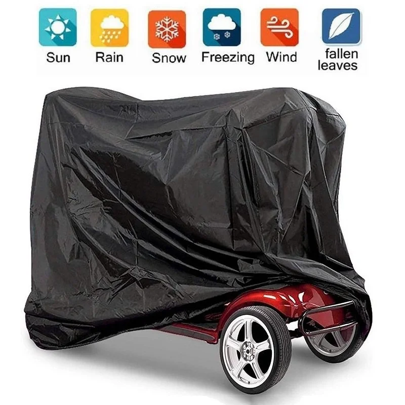 

Mobility Scooter Cover Waterproof Heavy Duty Mobility Car Cover Anti-UV Dust Wear Proof Wheelchair Transport Storage Oxford Cove