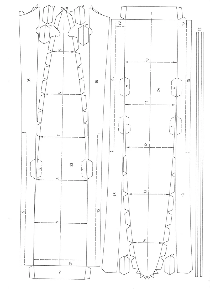 Немецкий тяжелый круизер Prinz Eugen скульптура в виде животного Papercraft спальня