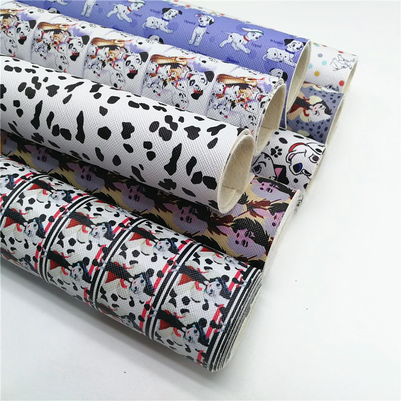 

20*134 см рулон «сделай сам», материал банта, мультфильм 101, собака, персонаж, принт, винил, искусственная кожа, roll127