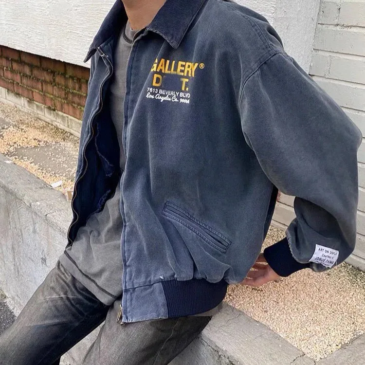 

2023 New Vintage Dept Denim and Vintage Tee Wash Multi tone Denim Jacket Coat