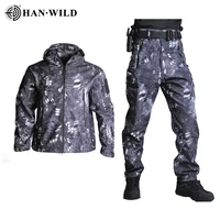 tactical airsoft military jacket combat uniform soft shell hiking army jackets men camping waterproof windbreaker hunting suit