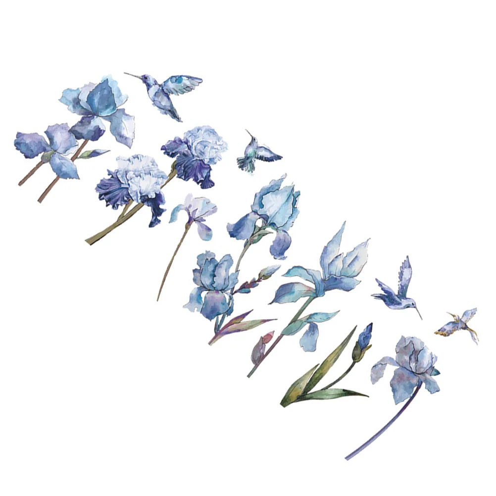 

Flower Wall Floral Sticker Stickers Design Decals Peel And Pvc Decor DIY Self-adhesive