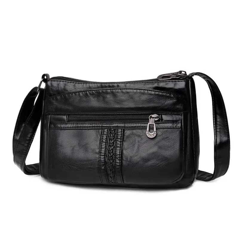 

Multifunction Crossbody Bag for Women Sling Bags Handbag Female Purse Soft Leather Woman Messenger Bag Casual Shoulder Bag