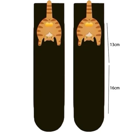 Забавные милые носки с котами и шариками. Забавные хлопковые носки. Дышащие мягкие хлопковые носки для девочек. Женские носки. Новинка, подарки для любителей кошек.