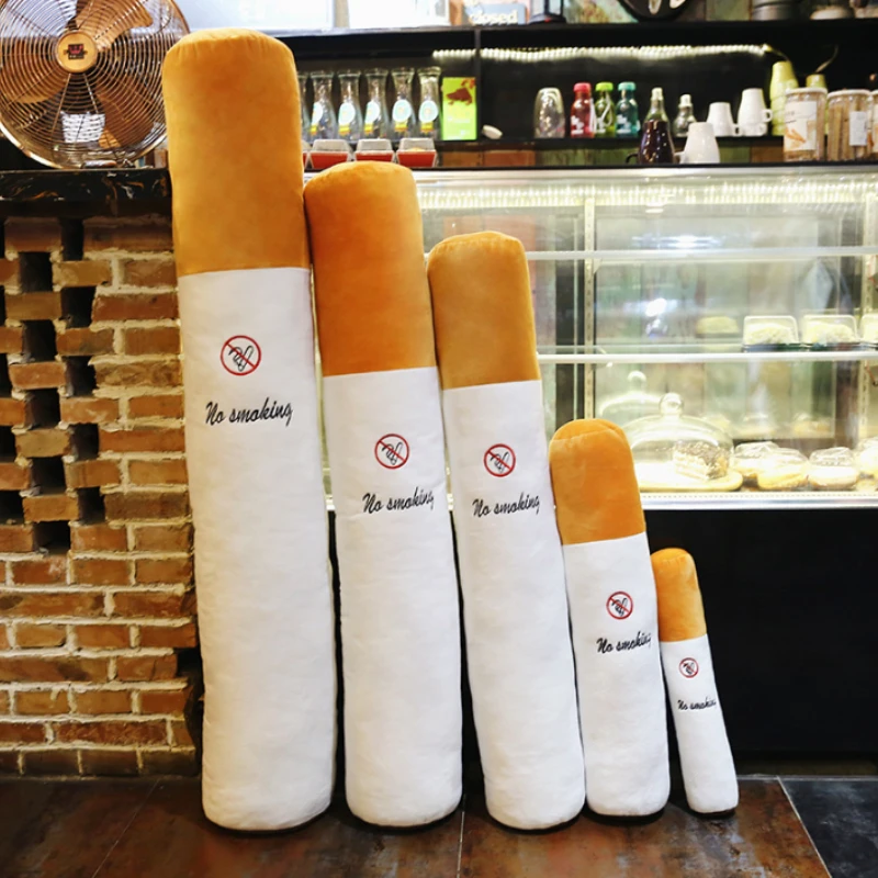 

30-120cm Creative Smoking Cylindrical Sleeping Cushion Cigarette Pillow Smulation Plush Toys Fashion Boyfriend Birthday Gift