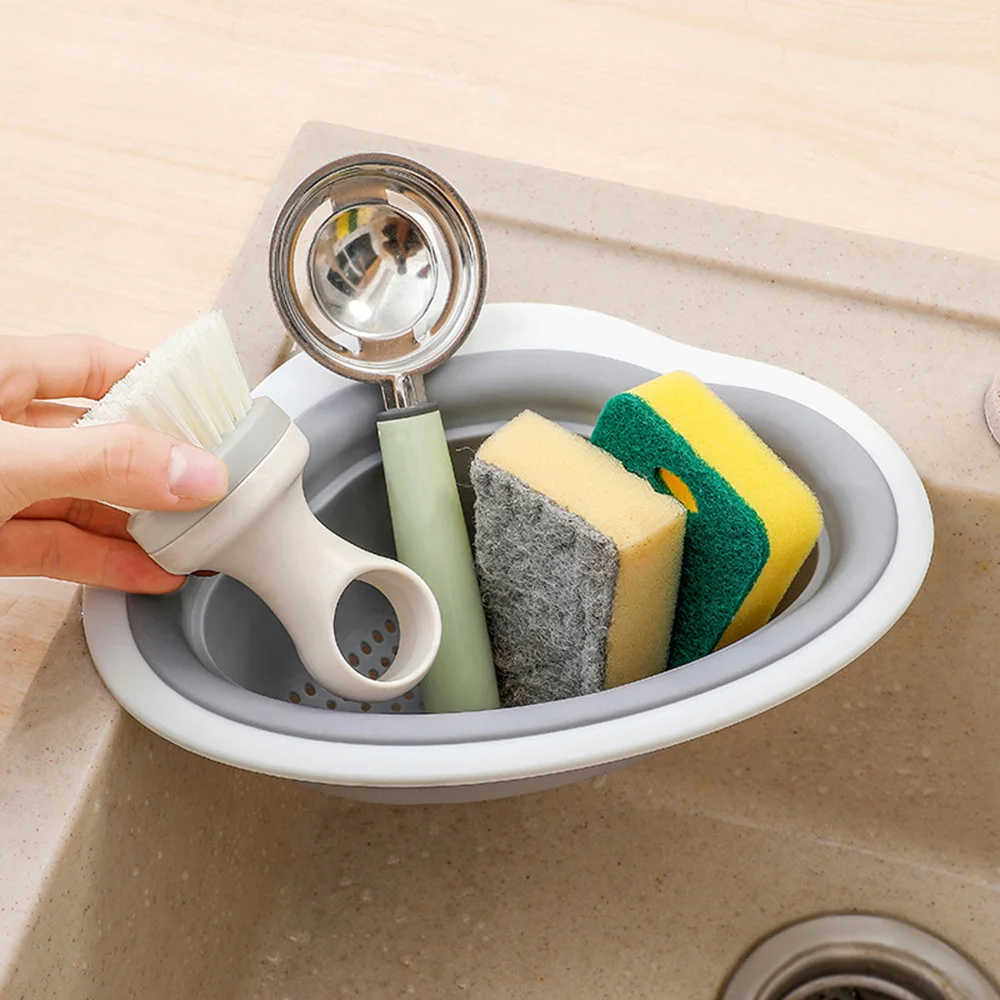 

Reversible Sink Drainer Baskets Cloud Sink Shelf Soap Sponge Drain Rack Sink Food Drainer Basket Corner SCVD889