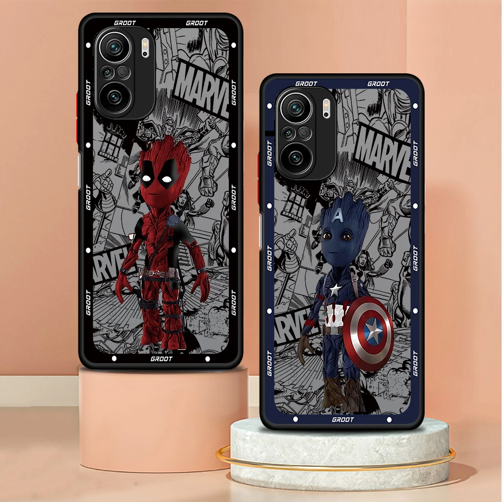 Чехол для телефона Marvel Groot Redmi 9 9A 9i 9C 9T 10 2022 10C 10A 12 4G 12C 13C 5G K40 Pro A1 Plus A2