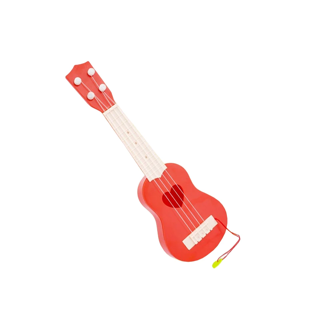 

ABS Kids Ukulele Cute Replacement Nylon String Enlightening Simulation Solid Color Student Guitar Toy Stringed Instrument