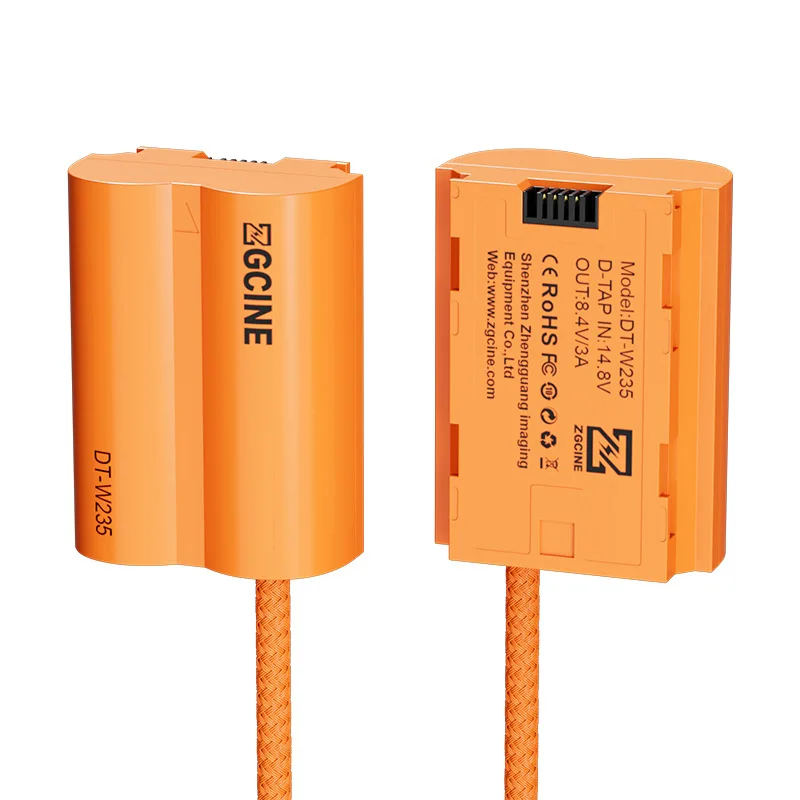 Extendable Power Adapter Cable W235 Dummy Battery to D-Tap Connector Type-C for Fuji Fujifilm XS20 XT5 XT4 GFX100S