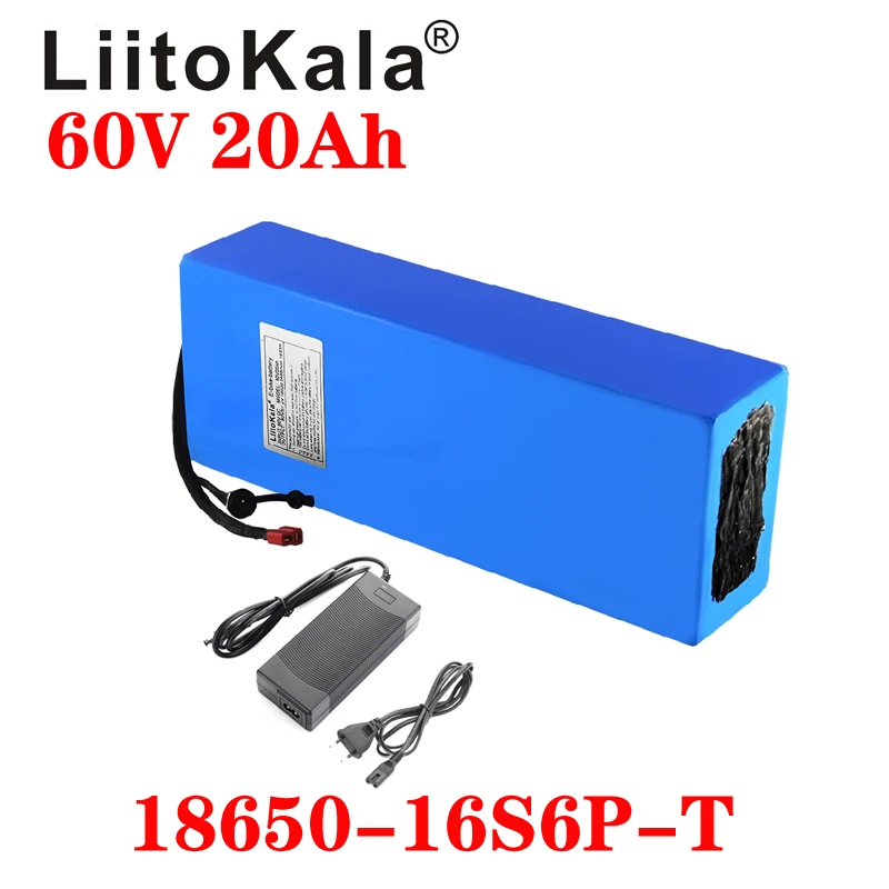 

LiitoKala Original 60V 20Ah 18650 16S6P Lithium Ion Electric Scooter Battery Stable Performance And Long Service Life