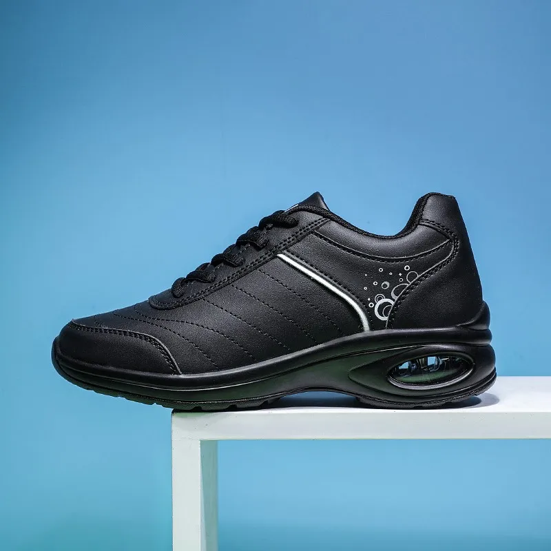 Sneakers Women Fashion Leather Casual Shoes Air Cushion Running Shoes Comfortable Outdoor Waterproof Columbia Sports Shoes